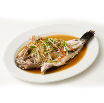 Steamed Grouper in Soy Sauce / Satued Grouper with Chinese Herbs in Brown Sauce