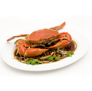 Steamed crab in soy sauce