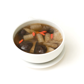 Black Mushroom Soup with Chinese Herbs / Combination Seafood Spicy “Tom Yum” Soup