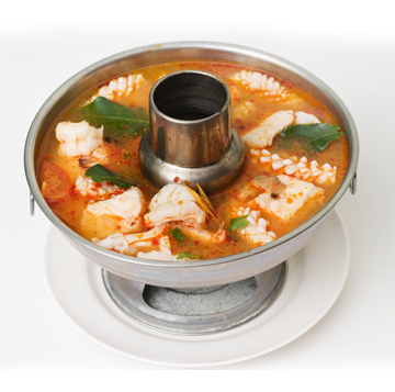 Combination seafood spicy soup